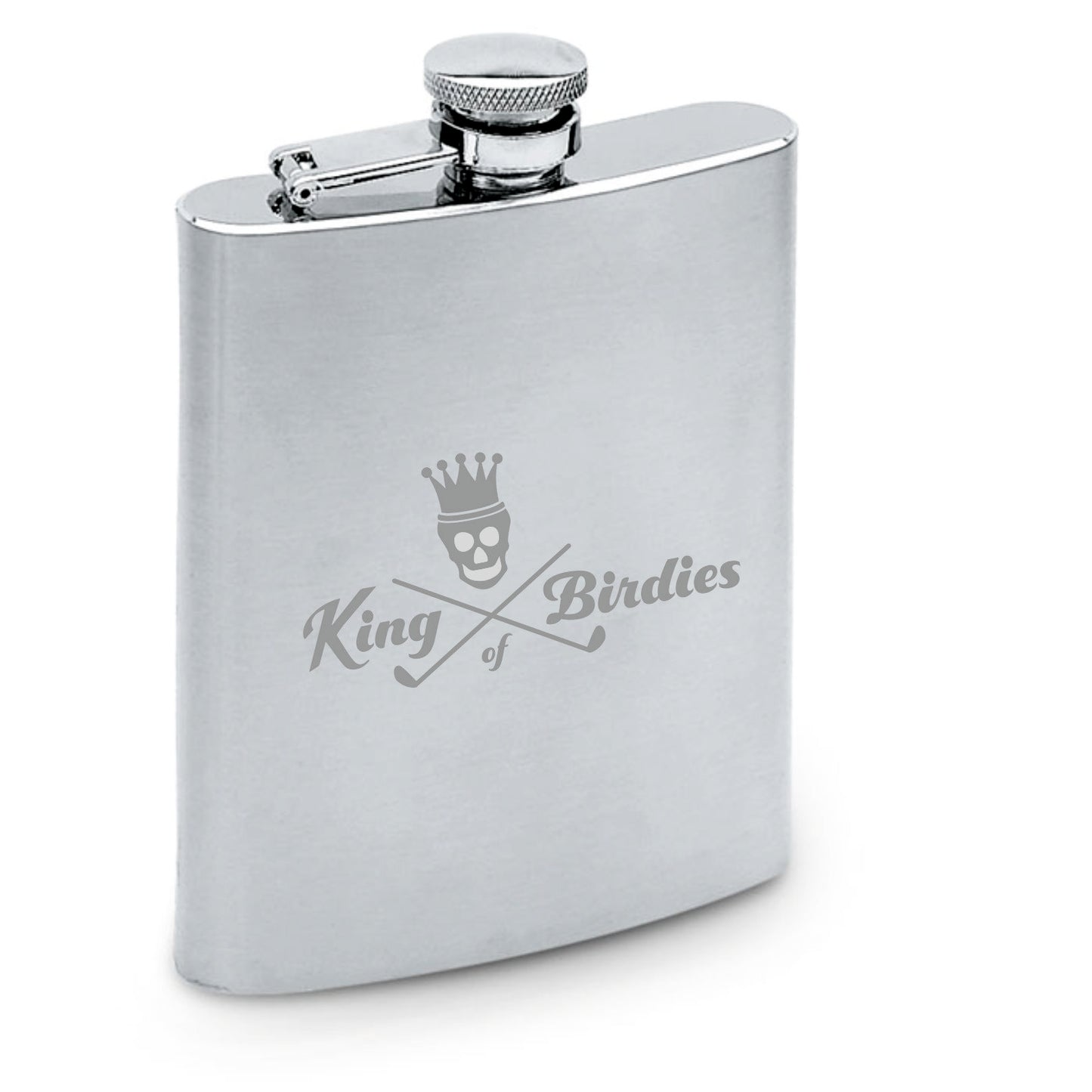 Flachmann aus Metall "King of Birdies"