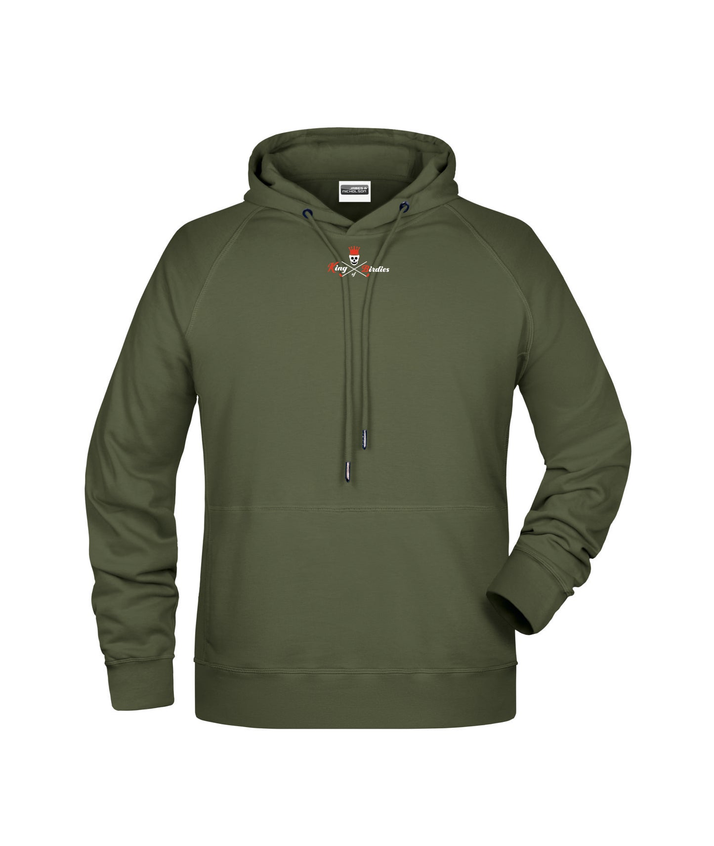 James & Nicholson Hoody Herren "King of Birdies" mit Stickerei