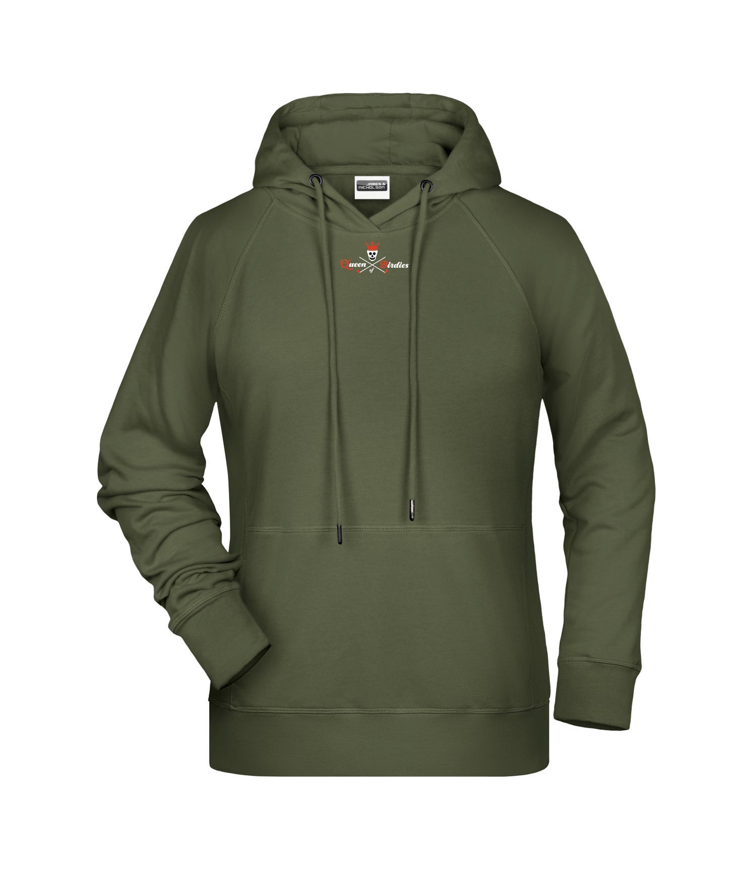 James & Nicholson Hoody Damen "Queen of Birdies" mit Stickerei