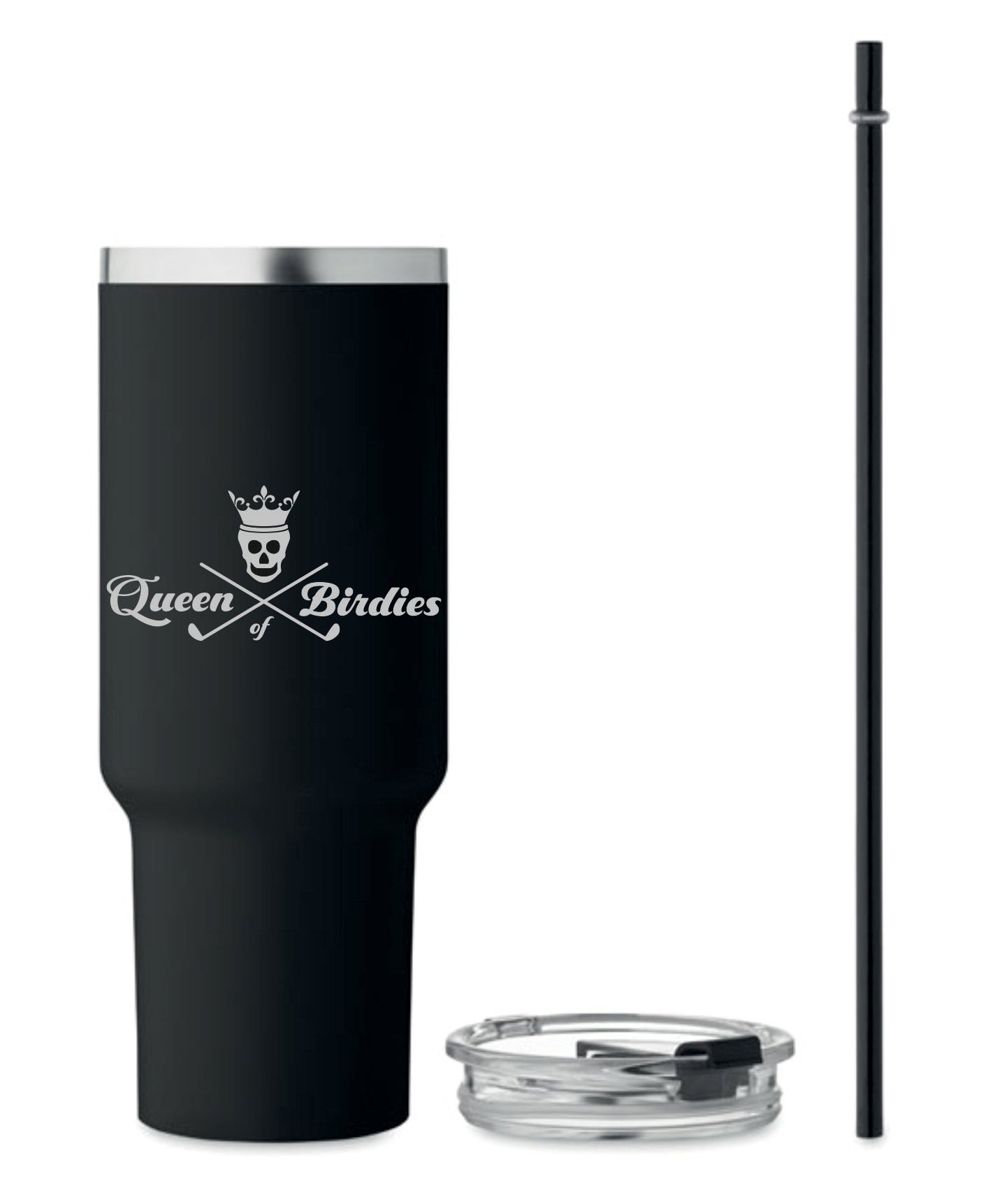 Trendiger Trinkbecher 1200 ml "Queen of Birdies"