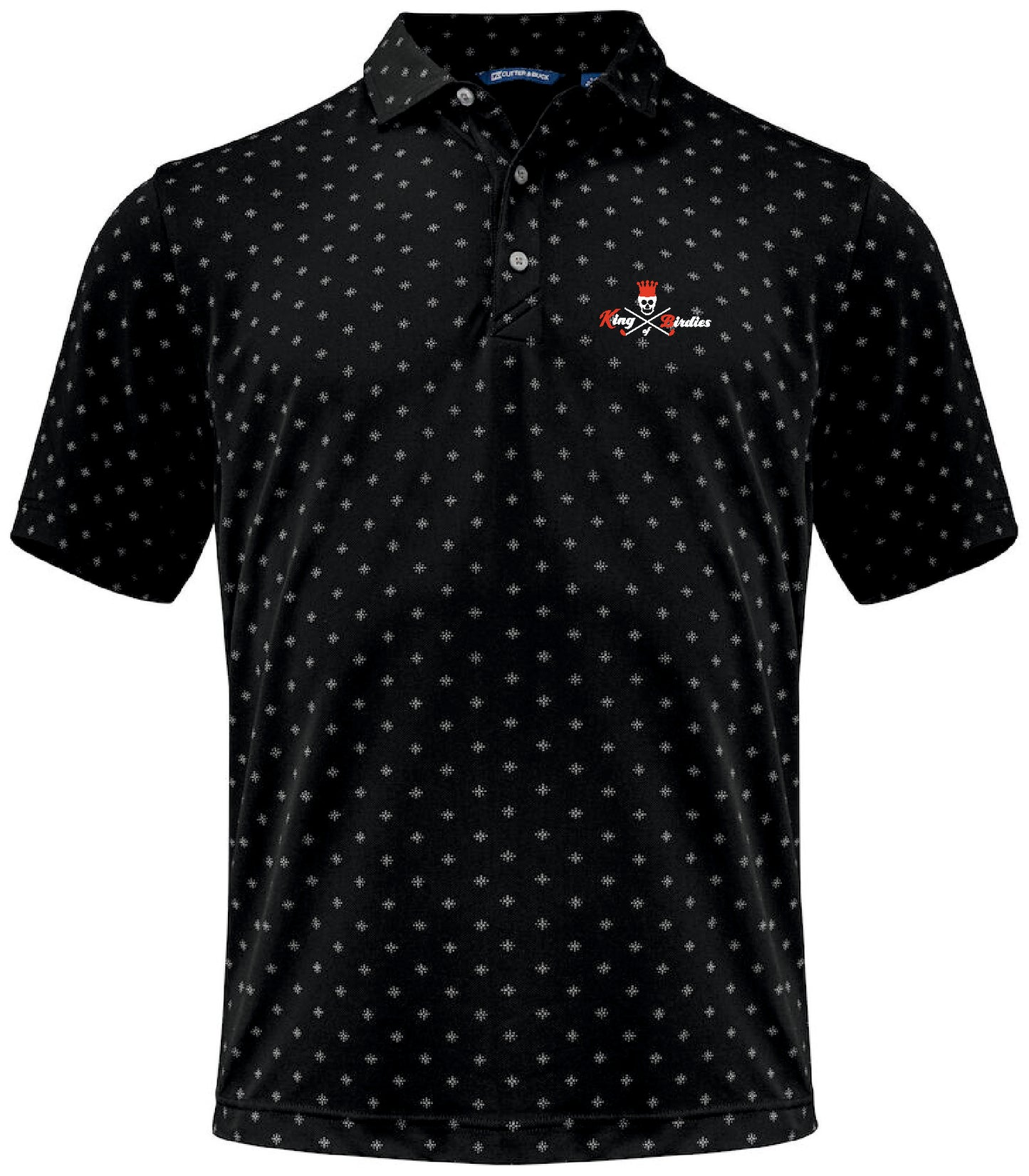 Cutter & Buck Virtue Polo Printed Herren "King of Birdies"