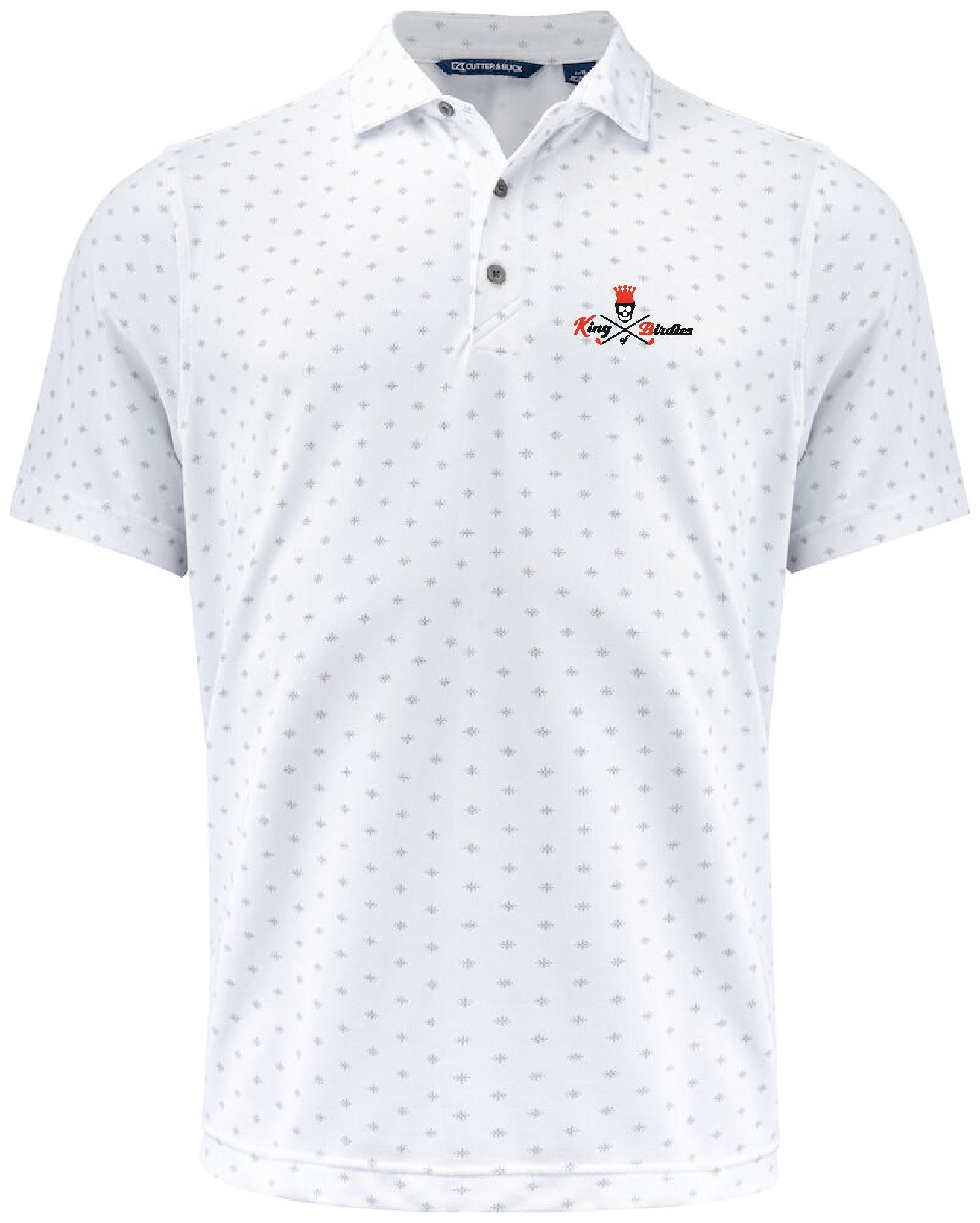 Cutter & Buck Virtue Polo Printed Herren "King of Birdies"